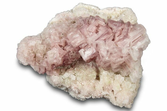 Pink Halite Crystal Cluster - Trona, California #314178